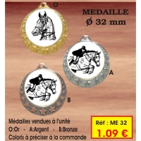 Médaille : Réf. ME32 - ø 32 mm